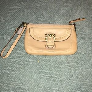 Coach pink wristlet- unused